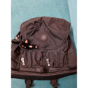 Kipling Fiona Black Glam SLV Backpack
